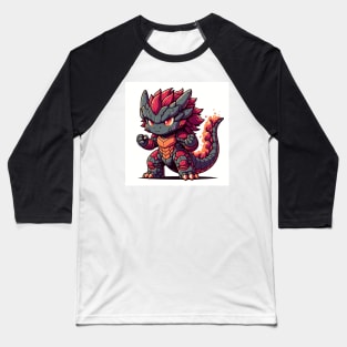 Chibi cute godzilla kaiju Baseball T-Shirt